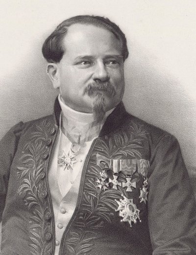Portrett av komponisten Jean-Georges Kastner 1810-1867, 1866. av Pierre Lanith Petit