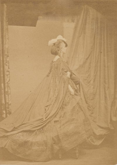 Den andre fjærhatten, 1860-tallet. av Pierre Louis Pierson