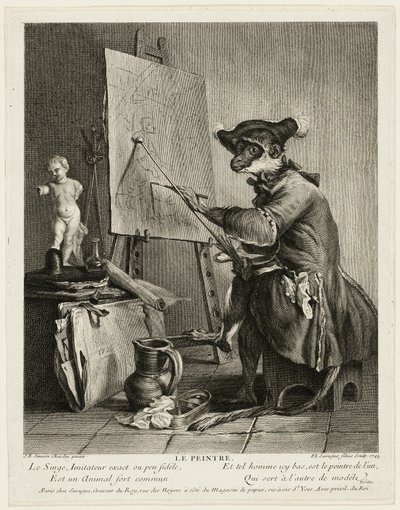 Apemaleren av Pierre Louis de Surugue