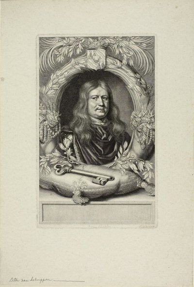 Portrett av en mann av Pierre Louis van Schuppen