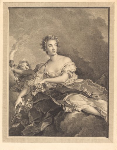 Natten går, Aurora dukker opp av Pierre Maleuvre after Jean Marc Nattier