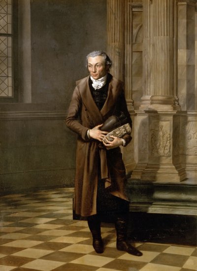 Portrett av arkeologen Alexandre Lenoir 1761-1839 av Pierre Maximilien Delafontaine