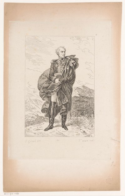 Portrett av general Maximilien Sébastien Foy Samling av historiske portretter av Baron Gérard (serietittel) Samling av portretter Historiques de Mr. le Baron Gerard (serietittel) av Pierre Michel Adam