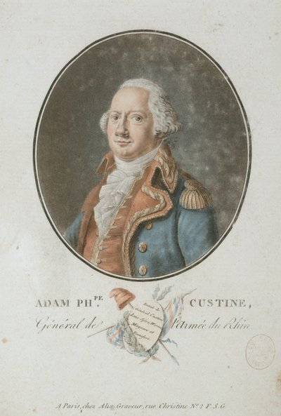 Grev Adam Philippe de Custine 1740-1793, 1793. av Pierre Michel Alix
