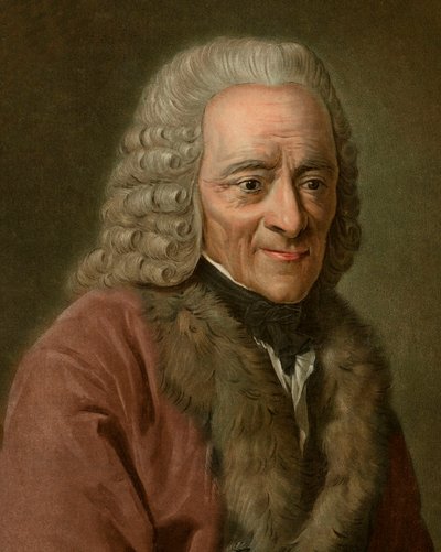 Portrett av Voltaire av Pierre Michel Alix