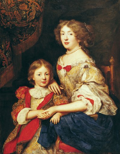 En kvinne og hennes sønn av Pierre Mignard