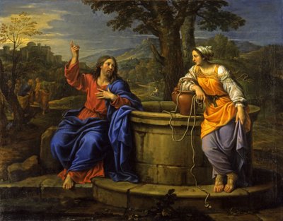 Kristus og kvinnen i Samaria av Pierre Mignard