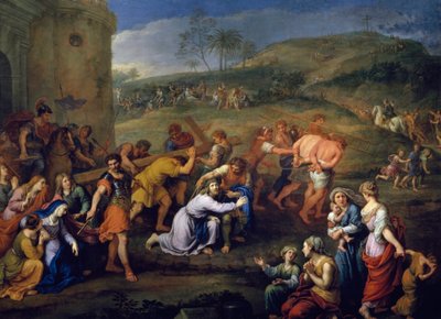 «Jesus på vei til Golgata» (Korsbæringen) Maleri av Pierre Mignard (1612–1695) 1687 Paris, Louvre-museet av Pierre Mignard