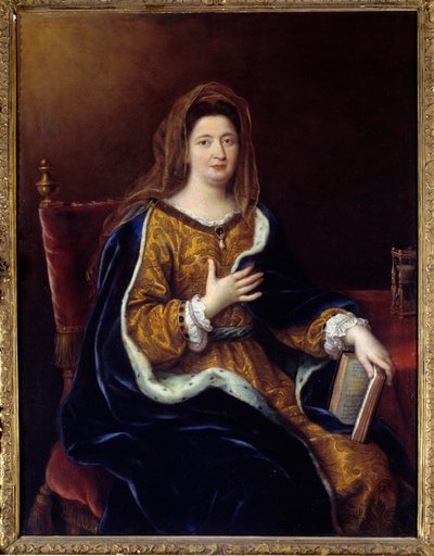 Portrett av Francoise d'Aubigne, Marquise (Madame) de Maintenon (1635 - 1719), elskerinne til Louis XIV. Maleri av Pierre Mignard (1612-1695) av Pierre Mignard