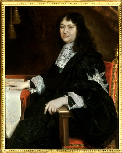 Portrett av Michel Le Tellier, Marquis de Louvois (1641-1691) Maleri av Pierre Mignard (1612-1695) 1600-tallet. Det må nevnes: Reims, Musee Des Beaux Arts - Portrait of Michel Le Tellier, Marquis de Louvois (1641-1691). Maleri av Pierre Mignard av Pierre Mignard