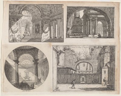 Veranda foran et sirkulært tempel av Pierre Moreau