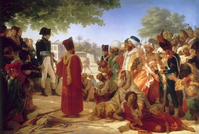 Napoleon Bonaparte benåder opprørerne i Kairo, 23. oktober 1798 av Pierre Narcisse Guerin