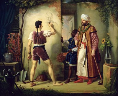 Fra Filippo Lippi (ca. 1406-69) 1819 av Pierre Nolasque Bergeret