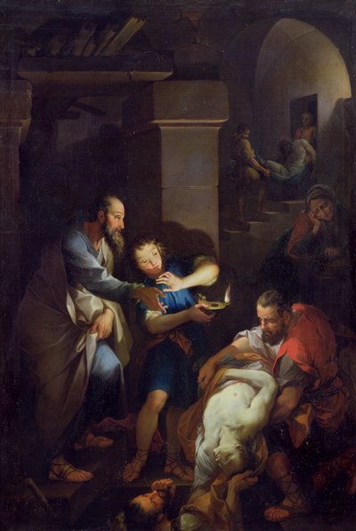 Begravelsen av Tobit av hans landsmenn, 1733 av Pierre Parrocel
