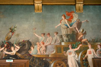 Fresco "" Republikkens triumf"" av Pierre Paul Lêon Glaize
