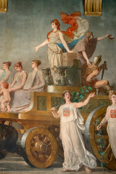 Fresco "" Republikkens triumf"" av Pierre Paul Lêon Glaize