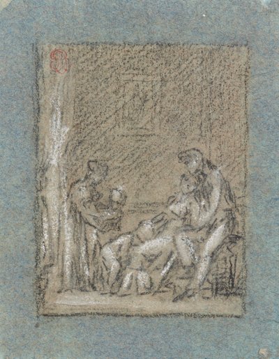 Studie for A Family in Desolation av Pierre Paul Prud