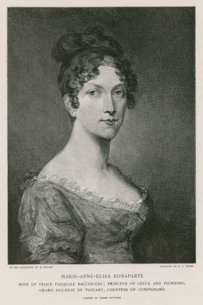 Elisa bonaparte av Pierre Paul Prudhon