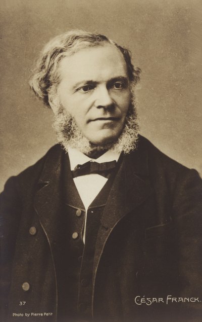 Cesar Franck, belgisk født komponist, pianist, organist og musikklærer som jobbet i Paris i løpet av sitt voksne liv (1822-1890) av Pierre Petit