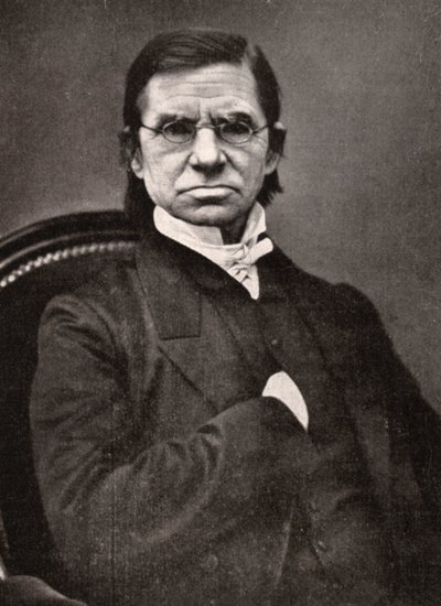 Emile Littre, fransk leksikograf og filosof, 1800-tallet av Pierre Petit