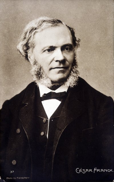 Portrett av César Franck, fransk komponist og organist av belgisk opprinnelse (1822-1890). av Pierre Petit
