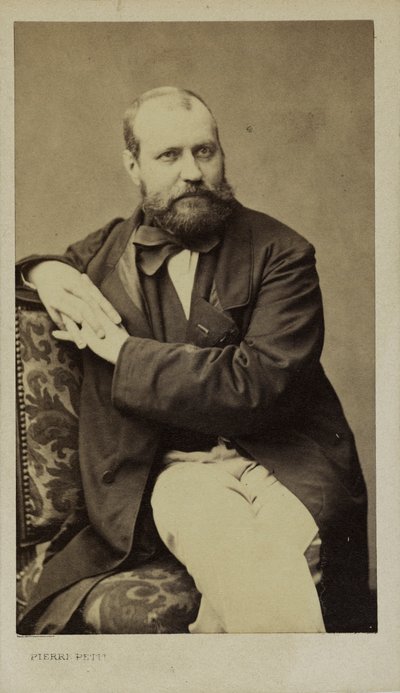 Portrett av komponisten Charles Gounod 1818-1893, ca. 1870. av Pierre Petit