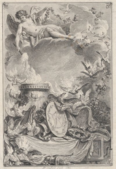 Minnemynt for et ekteskap, 1780. av Pierre Philippe Choffard
