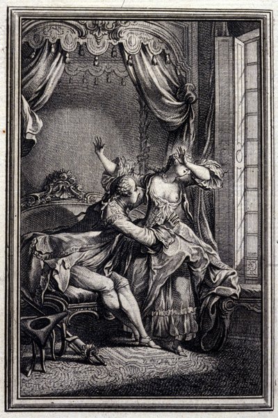 Richard Minulto - i "" Fortellinger og noveller på vers"" av Jean La Fontaine. 1776. Illustrasjon av P.P. Choffard. av Pierre Philippe Choffard