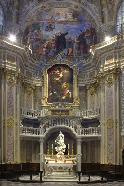The Immaculate Conception, Santa Maria Immaculate plassert på alteret til det scenografiske kapellet 1669-70 av Pierre Puget