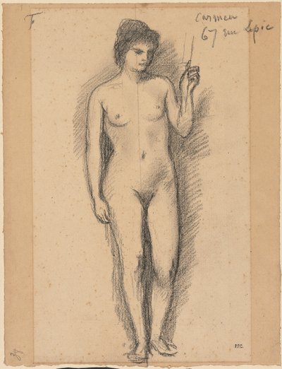 Carmen, siste halvdel av 1800-tallet. av Pierre Puvis de Chavannes