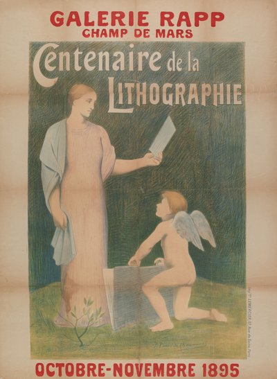Galerie Rapp...Hundertjahrfeier der Lithographie av Pierre Puvis de Chavannes