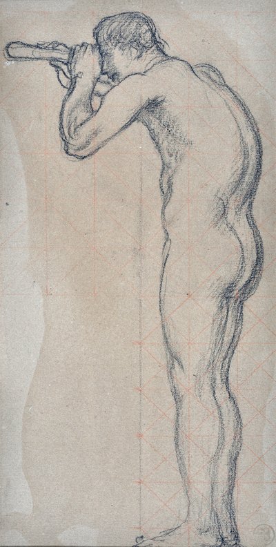 to studier av edle menn (tegning) av Pierre Puvis de Chavannes