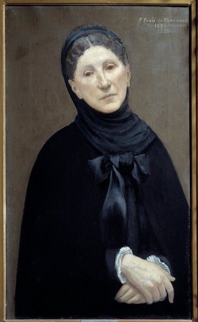 Portrett av prinsesse Marie Cantacuzene, kvinnen til kunstneren "Maleri av Pierre Puvis de Chavannes av Pierre Puvis de Chavannes