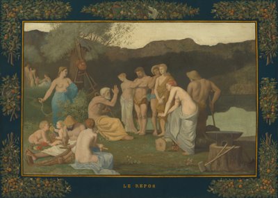 Hvile, c. 1863. av Pierre Puvis de Chavannes