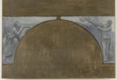 Årstider, skisse for Hôtel de Ville de Paris, mellom 1889 og 1892 (olje på lerret) av Pierre Puvis de Chavannes