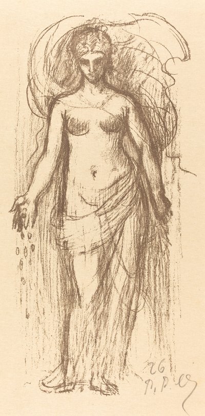 Studie av en kvinne (overflod) av Pierre Puvis de Chavannes