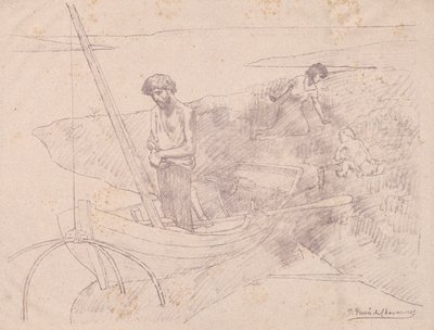 Den stakkars fiskeren av Pierre Puvis de Chavannes