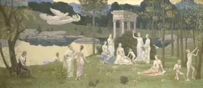 Den hellige lund, elskede av kunstene og musene av Pierre Puvis de Chavannes