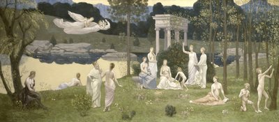 The Sacred Grove, Loved of the Arts and the Muses, 1884-89 av Pierre Puvis de Chavannes