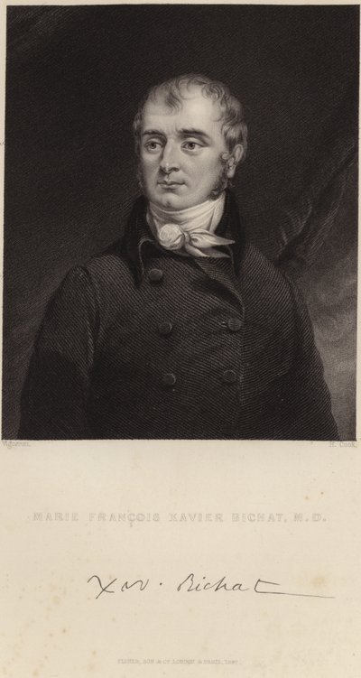 Portrett av Marie Francois Xavier Bichat av Pierre Roch Vigneron