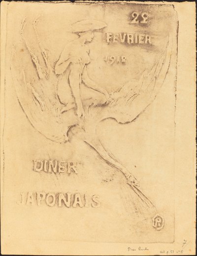 Woman and Swan, 22. februar 1912, Diner Japanese (Woman and Bird, 22. februar 1912, J av Pierre Roche