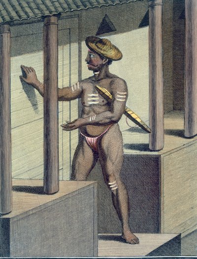 Carepatré Pandaron (religiøs hengiven sverget til stillhet), gravert av Poisson, fra 