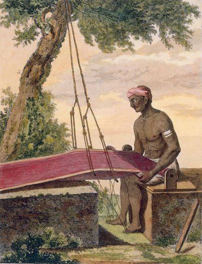 Vever av tøy, 1782. av Pierre Sonnerat