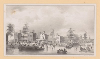 Stasjonsbygninger til Rhinen Railway i Amsterdam av Pierre Tetar van Elven (possibly)