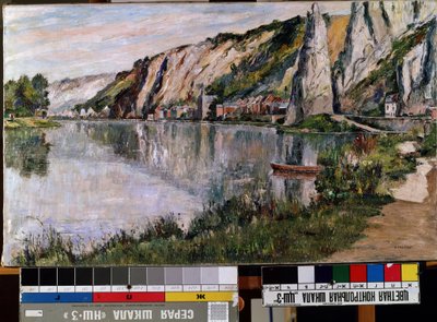 ""Klippene i Bayard"" (Klippen ved Bayard (?)) Maleri av Pierre Thevenet (1870-1937) Mikalojus Konstantinas Ciurlionis Fine Arts Museum fra 1900-tallet, Kaunas, Litauen av Pierre Thevenet