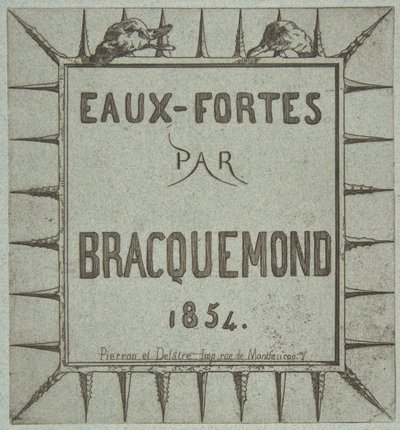Etsninger av Bracquemond, 1854. av Pierron et Delâtre
