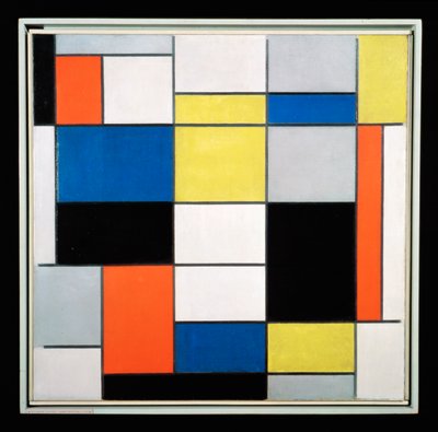 Komposisjon A (olje på lerret) av Piet Mondrian