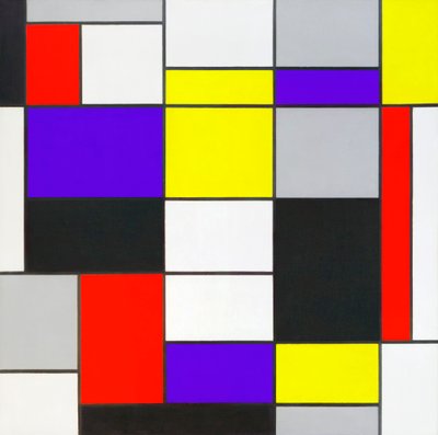 Sammensetning A av Piet Mondrian