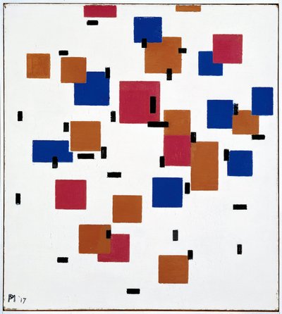 Komposisjon i farge A av Piet Mondrian