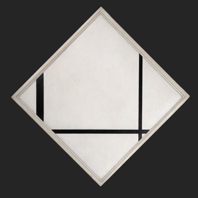 Fox trot A av Piet Mondrian